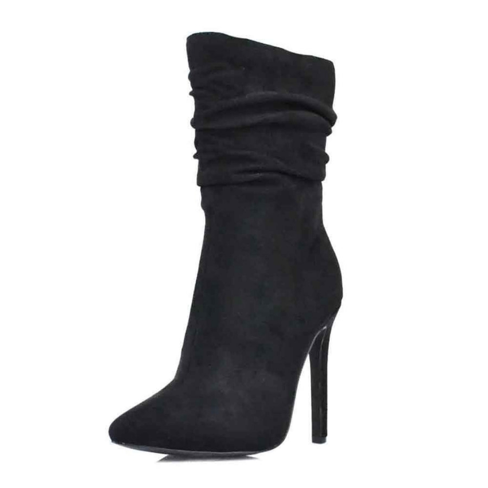 Mocha brown leather ankle booties - Picture 5 of 6